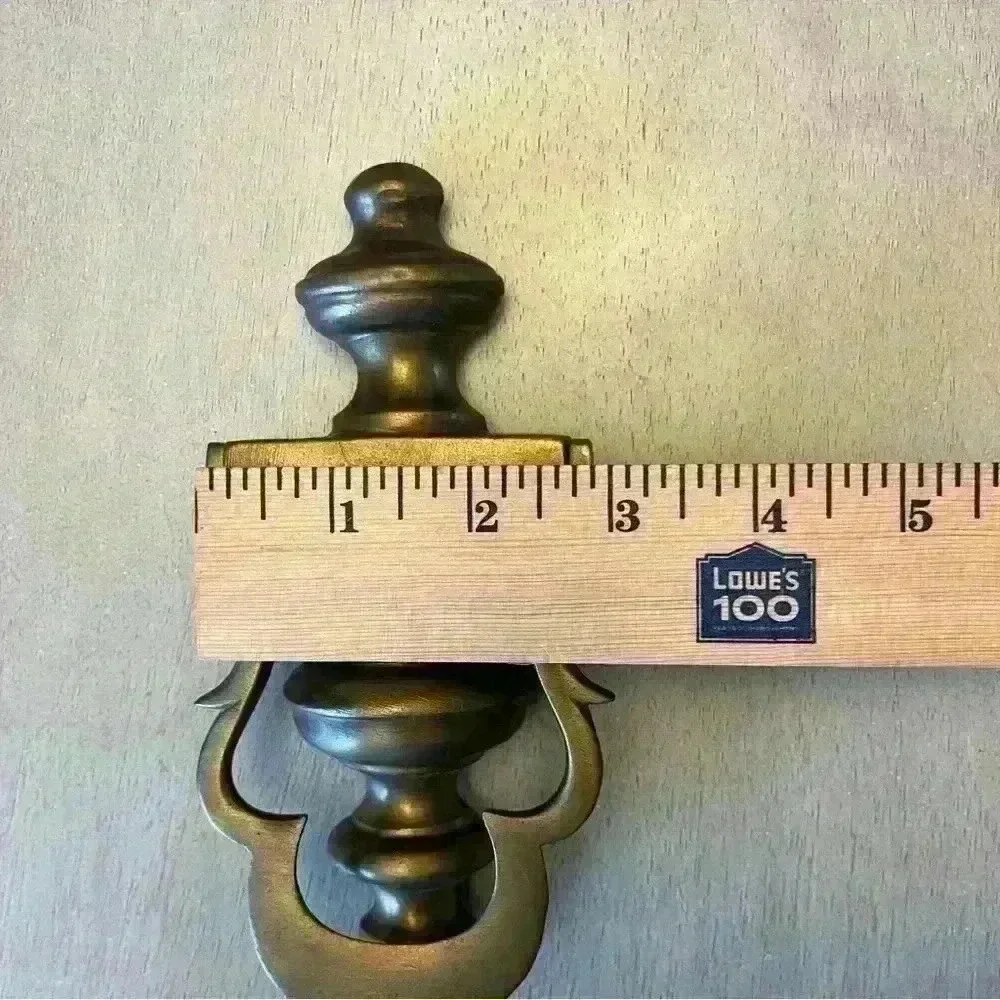 Antiqued solid brass bronze door knocker